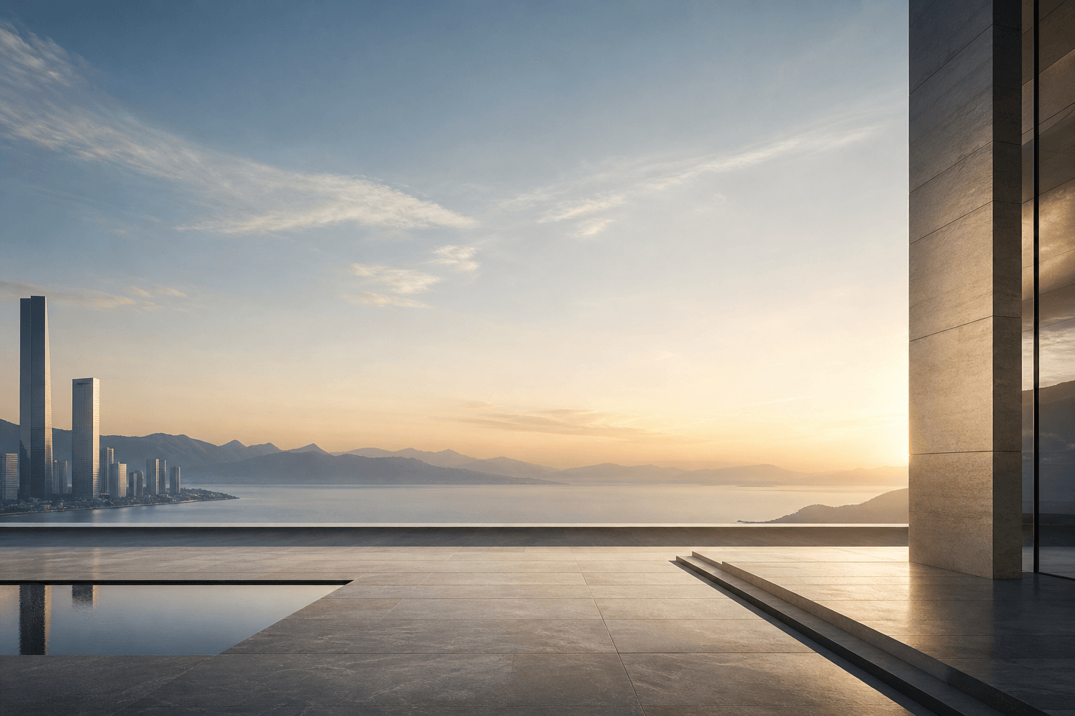Architectural atmospheric background